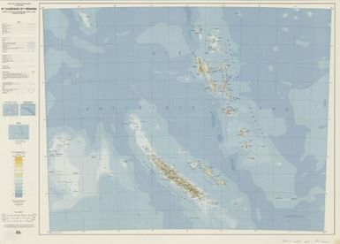 Carte de l'Oceanie Francaise, 12 000 000: Nlle. Caledonie, Nlles. Hebrides
