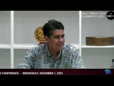 Weekly Presidential Press Conference (12/1/2021)