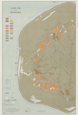 Land use map of Mangaia / produced by the Geography Dept., Massey University, Palmerston North, New Zealand ; drawn by Dept. of Lands and Survey, Wellington, New Zealand ; field survey by  B.J. Allen May-June 1967