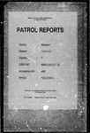 Patrol Reports. Western District, Nomad, 1962 - 1963