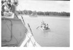 Unloading from the Ata, off Falehau wharf.