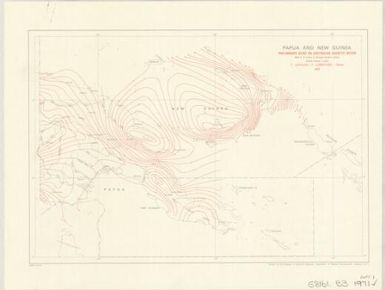 Papua and New Guinea preliminary geoid on Australian Geodetic Datum : with N= -6 metres at Johnston Geodetic Station / drawn by the Division of National Mapping, Department of National Development