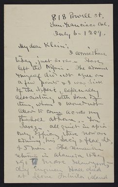 Letter from Dennis W Mullan to John C Klein