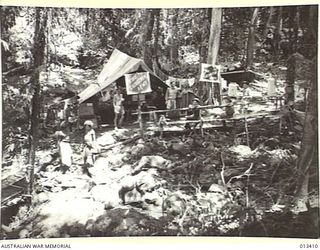 1942-10-09. CORRESPONDENTS IN NEW GUINEA SPEAK HIGHLY OF THE WORK OF THE SALVATION ARMY AMONG THE TROOPS IN FORWARD AREAS. TROOPS AND NATIVES ALIKE RELISH THE SIMPLE CONFORTS THAT ARE PROVIDED AT ..