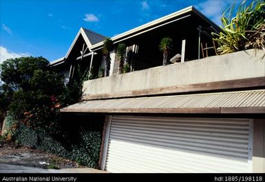 New Caledonia - house with black detailing and gardens