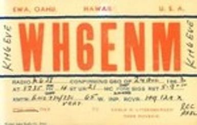 QSL Card to K6JI from WH6ENM