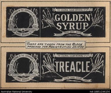 Golden Syrup and Treacle labels