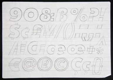 Churchward Legible Exbold Italic 2002 Sketch