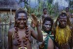 Women greeting Governor General cavalcade, Chuave, Kerowagi area, New Guinea Highlands, May 1963