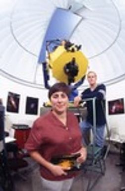 Students at the Keck Observatory in Hawaii.