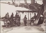 A crowd listening to the church congress addresses, Honggo, Solomon Islands, 1906 / J.W. Beattie