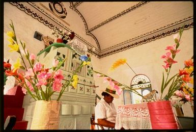 Church service, Manihiki, Cook Islands