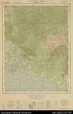 Papua New Guinea, Bougainville Island, Torokina, 1 Inch series, Sheet 4895, 1945, 1:63 360