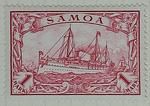 Stamp: Samoan One Mark