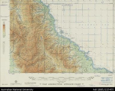 Papua New Guinea, New Guinea, Morobe, Aeronautical Approach Chart Series, Sheet 988 C-III-G, 1957, 1:250 000