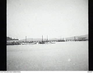 PORT MORESBY, PAPUA. 1932-09-17. THE HARBOUR AND PIER. (NAVAL HISTORICAL COLLECTION)