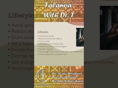 PART 4 MENOPAUSE & LIFESTYLE Talanoa With Tema