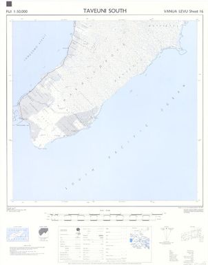 Fiji 1:50,000: Taveuni South (Sheet Vanua Levu 16)