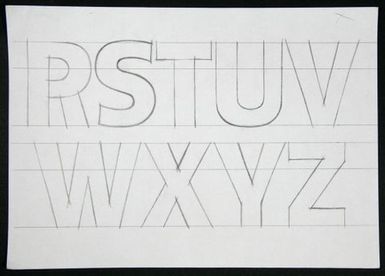 Churchward Type Style Exbold 2002 Sketch