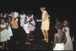 Women and children dancing with Anne Scheffler