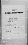 Patrol Reports. Chimbu District, Kundiawa, 1950 - 1952