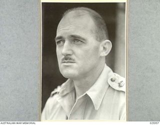 PORT MORESBY, PAPUA. 1942-07. STUDY OF BRIGADIER S.H.W.C. PORTER, DSO., COMMANDER OF 30TH AUSTRALIAN INFANTRY BRIGADE