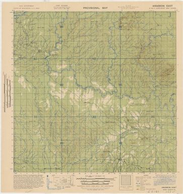 Provisional map, northeast New Guinea: Amaimon East (Sheet Amaimon East)