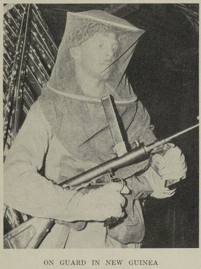 On guard in New Guinea