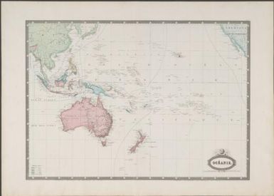 Oceanie : atlas spheroidal & universel de geographie / dresse par F.A. Garnier, geographe