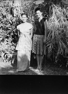 [Two Pacific Island women portrait]