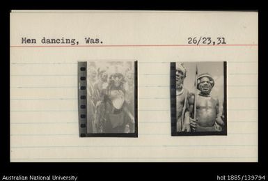 Men dancing, Was