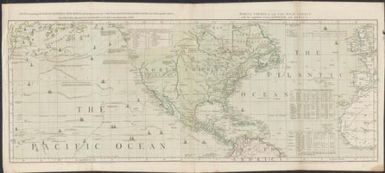 Chart, containing the coasts of California, New Albion, and Russian discoveries to the north : with the peninsula of Kamtschatka, in Asia, opposite thereto; and islands, dispersed over the Pacific Ocean, to the north of the line ; North America and the West Indies, with the opposite coasts of Europe and Africa