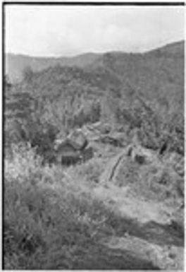 Edwin Cook's house in Kwiop, seen from above