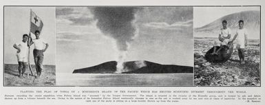 Planting The Flag Of Tonga On A Mysterious Island of the Pacific Which Has Excited Scientific Interest Throughout The World