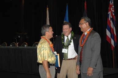 [Assignment: 48-DPA-09-29-08_SOI_K_Isl_Conf_AM] Insular Areas Health Summit [("The Future of Health Care in the Insular Areas: A Leaders Summit") at the Marriott Hotel in] Honolulu, Hawaii, where Interior Secretary Dirk Kempthorne [joined senior federal health officials and leaders of the U.S. territories and freely associated states to discuss strategies and initiatives for advancing health care in those communinties [48-DPA-09-29-08_SOI_K_Isl_Conf_AM_DOI_0403.JPG]