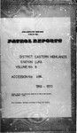 Patrol Reports. Eastern Highlands District, Lufa, 1969 - 1970