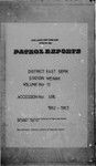 Patrol Reports. East Sepik District, Wewak, 1962 - 1963