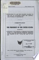 Notification to add the Solomon Islands to the list of countries under the Generalized System of Preferences : communication from the President of the United States transmitting notification of his intention to designate the Solomon Islands as a least-developed beneficiary developing country under the Generalized System of Preferences (GSP), pursuant to Pub. L. 104-188, sec. 1952(a) (110 Stat. 1917)