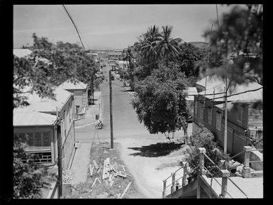 View down the Rue de la Somme, Noumea, New Caledonia