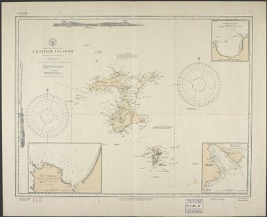 Chatham Islands, South Pacific Ocean : from the latest information / Hydrographic Office, U.S. Navy