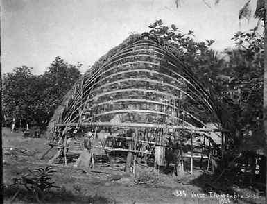 Samoan House in course of construction