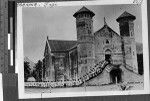 Line of women entering a church, Fiji, Oceania, ca. 1920-1940