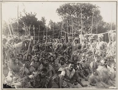 Group from the Island of Aitukaki, Cook Islands, in traditional dress, Cook Islands