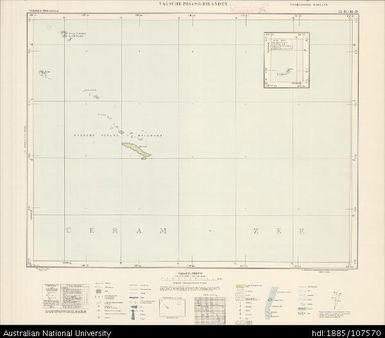 Indonesia, Western New Guinea, Valsche Pisang-Eilanden, Series: Nederlands-Nieuw-Guinea, Sheet 11-D & 10-D, 1958, 1:100 000