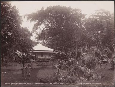 Mission house at St. Patricks, Vanua Lava, Banks Islands, 1906, 1 / J.W. Beattie