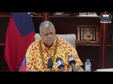 Feiloa'iga 'a le Palemia Hon. La'aulialemalietoa Polata'ivao Fosi Schmidt & Media - 17 NOV 2025