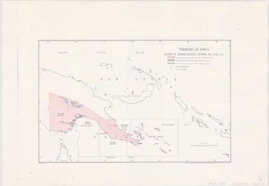 Trust Territory of New Guinea ; Territory of Papua : degree of administration control, 30th June, 1962 (Sheet 2)