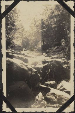 Rocky mountain stream in New Caledonia