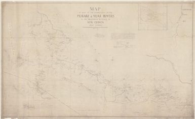 Map of part of the headwaters of the Purari & Yuat Rivers in the Mandated Territory of New Guinea / K.L. Spinks L.S. Survey Department, New Guinea Goldfields Ltd. Edie Creek, New Guinea 30th September 1933