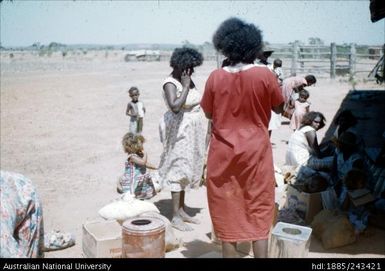 Women waiting for rations